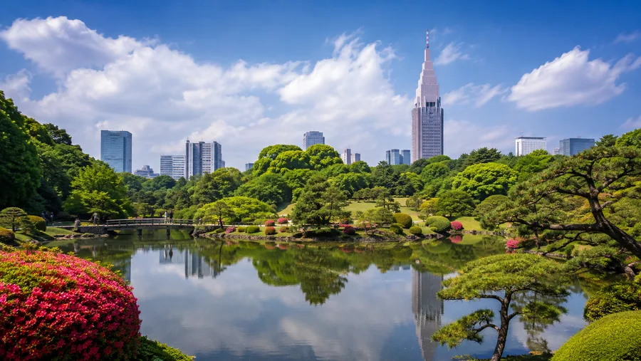 Shinjuku Gyoen and The Garden of Words Anime